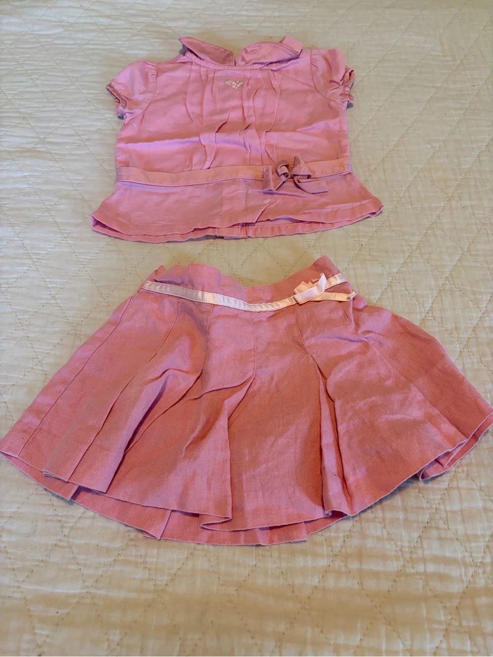 Janie and Jack Outfits Floral Pink Tag HTF Heirloom 2003/2004 Vintage Y2K